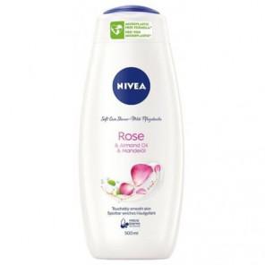 Nivea Rose & Almond Oil Care Shower, pielęgnujący żel pod prysznic, 500 ml - zdjęcie produktu