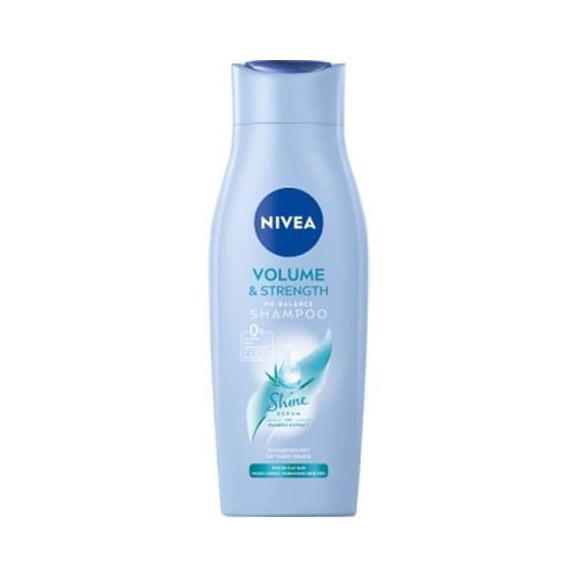Nivea, Szampon do włosów cienkich i bez objętości Volume & Strenght, 400 ml Nivea, Szampon do włosów cienkich i bez objętości Volume & Strenght, 400 ml - zdjęcie produktu