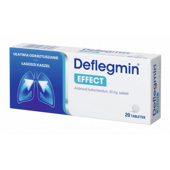 Deflegmin Effect 30 mg, tabletki, 20 szt. Deflegmin Effect 30 mg, tabletki, 20 szt. - zdjęcie produktu