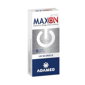 MAXON ACTIVE, 25 mg, 8 tabletek powlekanych – lek na potencję - zdjęcie produktu