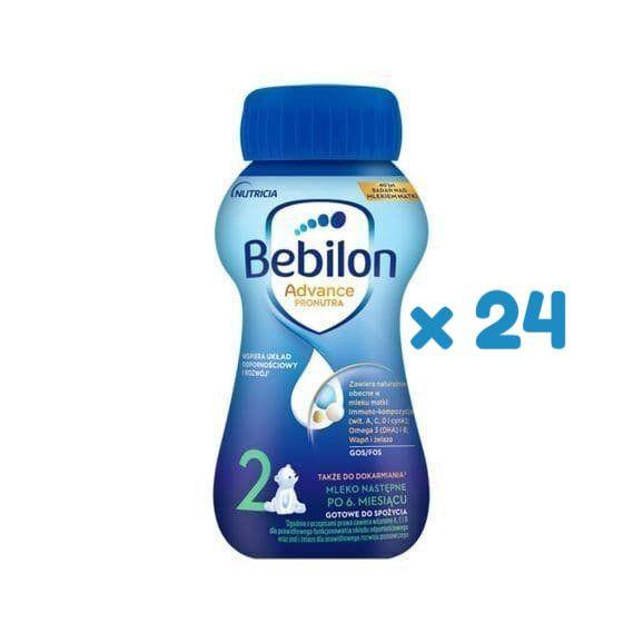 Bebilon 2 Pronutra-Advance, mleko następne po 6 miesiącu, płyn, 200 ml, 24 szt. Bebilon 2 Pronutra-Advance, mleko następne po 6 miesiącu, płyn, 200 ml, 24 szt. - zdjęcie produktu