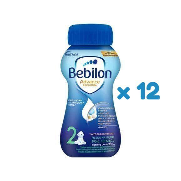 Bebilon 2 Pronutra-Advance, mleko następne po 6 miesiącu, płyn, 200 ml, 12 szt. Bebilon 2 Pronutra-Advance, mleko następne po 6 miesiącu, płyn, 200 ml, 12 szt. - zdjęcie produktu
