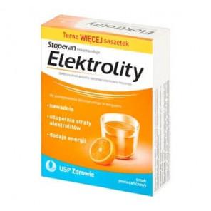 Elektrolity, proszek, smak pomarańczowy, 7 saszetek - zdjęcie produktu