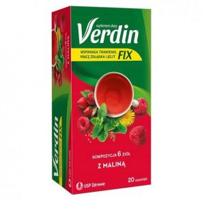 Verdin Fix z maliną, kompozycja 6 ziół, 20 szt. - zdjęcie produktu