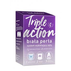 Biała Perła, Triple action, Zestaw do wybielania zębów - zdjęcie produktu