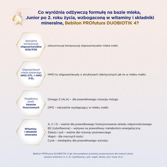 Bebilon Profutura Duo Biotik 4, mleko modyfikowane, po 2 roku, 800 g, 6 szt. - zdjęcie produktu
