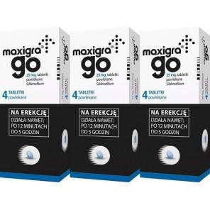 Maxigra Go, 25 mg, tabletki powlekane, 12 szt. - zdjęcie produktu