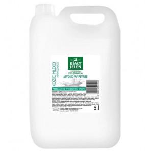 Biały Jeleń, Hipoalergiczne mydło w płynie, kozie mleko,5 l - zdjęcie produktu