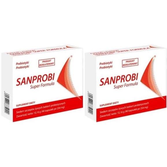 Sanprobi Super Formuła, kapsułki, 80 szt. Sanprobi Super Formuła, kapsułki, 80 szt. - zdjęcie produktu