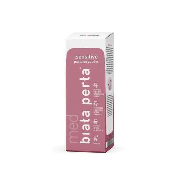 Biała Perła Sensitive, do zębów wrażliwych, 75 ml Biała Perła Sensitive, do zębów wrażliwych, 75 ml - zdjęcie produktu
