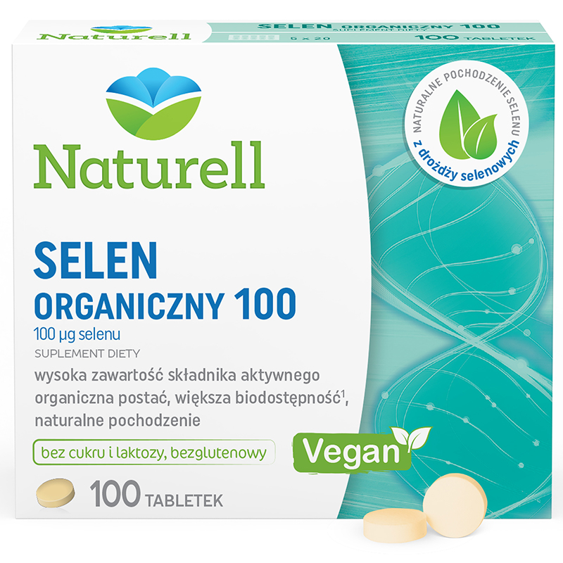 Naturell Selen Organiczny 100, tabletki, 100 szt.