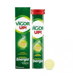 Vigor Up! Fast, o smaku limonkowym, tabletki musujące, 20 szt. - zdjęcie produktu