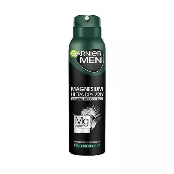 Antyperspirant Garnier Men Magnesium Ultra Dry 72h, spray, 150 ml Antyperspirant Garnier Men Magnesium Ultra Dry 72h, spray, 150 ml - zdjęcie produktu