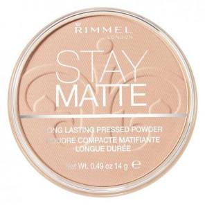 Rimmel Stay Matte, puder prasowany, 003 PEACH GLOW, 14 g, 1 szt. - zdjęcie produktu