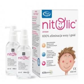 Pipi Nitolic, zestaw przeciw wszawicy, 100 ml, 1 szt. - zdjęcie produktu
