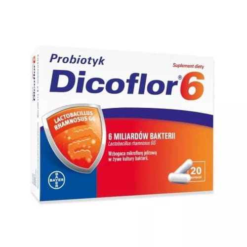 Dicoflor 6, probiotyk, kapsułki, 20 szt.