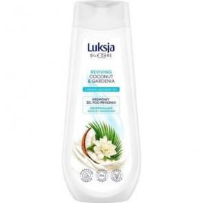 Luksja Silk Care, kremowy żel pod prysznic, orzeźwiający kokos i gardenia, 500 ml - zdjęcie produktu