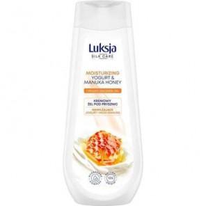 Luksja Silk Care, kremowy żel pod prysznic, nawilżający jogurt i miód manuka, 500 ml - zdjęcie produktu