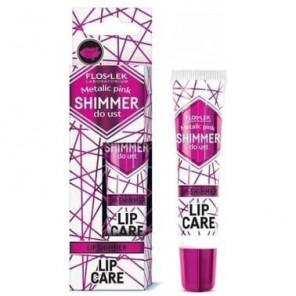 FlosLek Laboratorium Lip Care, shimmer do ust, METALIC PINK, 10 g - zdjęcie produktu