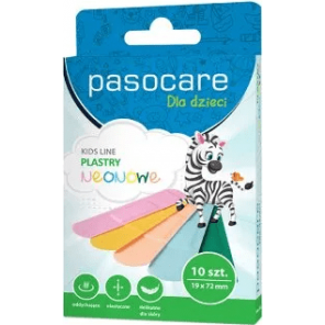 Plastry Pasocare Kids Line neonowe, 10 szt. - zdjęcie produktu