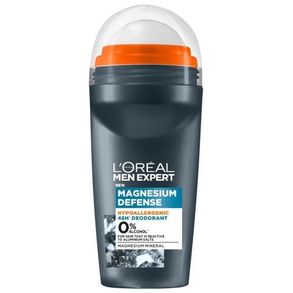 L’Oréal Men Expert Magnesium Defense, hipoalergiczny dezodorant, roll-on, 50 ml L’Oréal Men Expert Magnesium Defense, hipoalergiczny dezodorant, roll-on, 50 ml - zdjęcie produktu