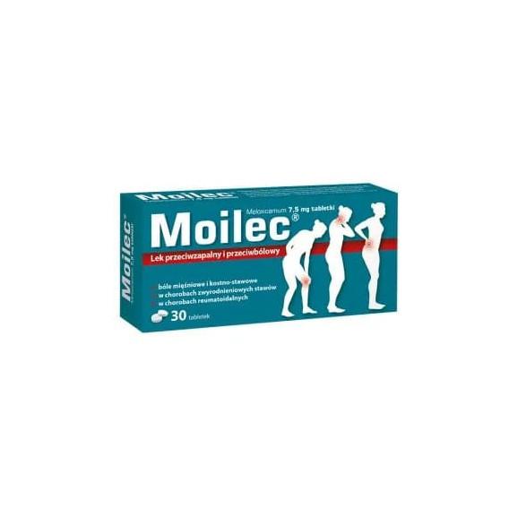 Moilec 7,5 mg, tabletki, 30 szt. Moilec 7,5 mg, tabletki, 30 szt. - zdjęcie produktu