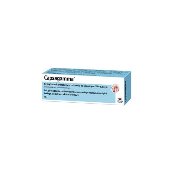 Capsagamma, 53 mg/100 g, krem, 40 g Capsagamma, 53 mg/100 g, krem, 40 g - zdjęcie produktu