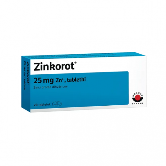 Zinkorot, tabletki, 20 szt. Zinkorot, tabletki, 20 szt. - zdjęcie produktu