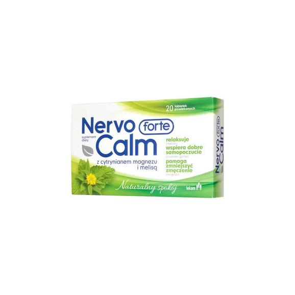 NervoCalm Forte, tabletki, 20 szt. NervoCalm Forte, tabletki, 20 szt. - zdjęcie produktu