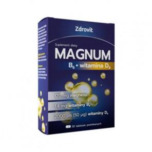 Zdrovit Magnum B6 + D3, tabletki, 30 szt. - zdjęcie produktu