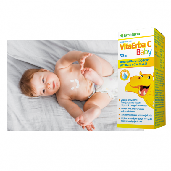 Erbafarm VitaErba C Baby, krople, 30 ml - zdjęcie produktu