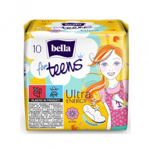 Bella for Teens Ultra Energy, podpaski higieniczne, 10 szt. - zdjęcie produktu