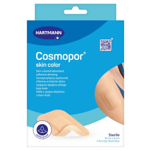 Hartmann Cosmopor Skin Color, opatrunek jałowy, 10 cm x 8 cm, 5 szt. - zdjęcie produktu