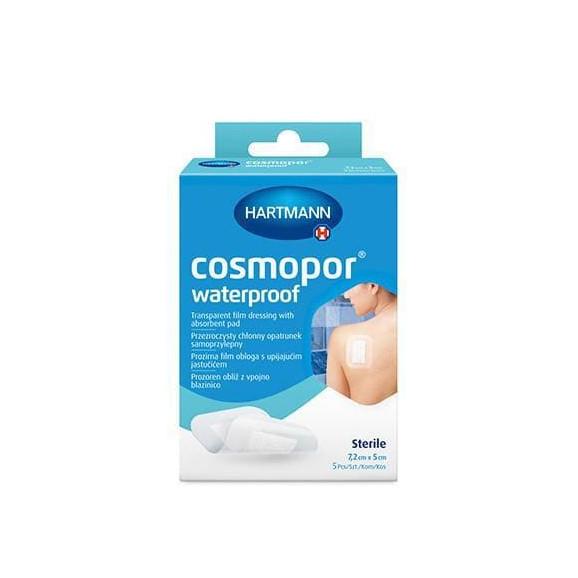 Cosmopor Waterproof, opatrunek jałowy, 7,2x5 cm, 5 szt. Cosmopor Waterproof, opatrunek jałowy, 7,2x5 cm, 5 szt. - zdjęcie produktu