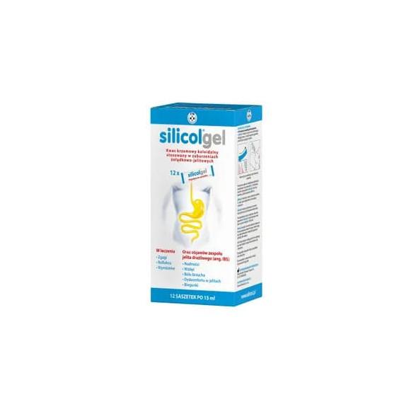 Silicolgel, żel doustny, 15 ml x 12 saszetek Silicolgel, żel doustny, 15 ml x 12 saszetek - zdjęcie produktu