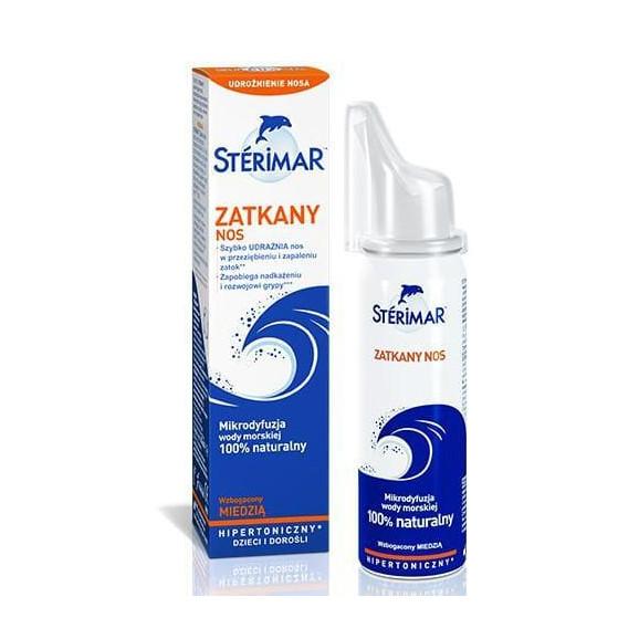 Sterimar Zatkany Nos, spray hipertoniczny, 50 ml Sterimar Zatkany Nos, spray hipertoniczny, 50 ml - zdjęcie produktu