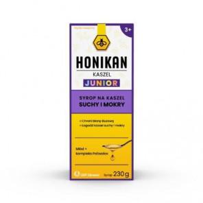 Honikan Kaszel Junior, na kaszel suchy i mokry, syrop, 230 g - zdjęcie produktu