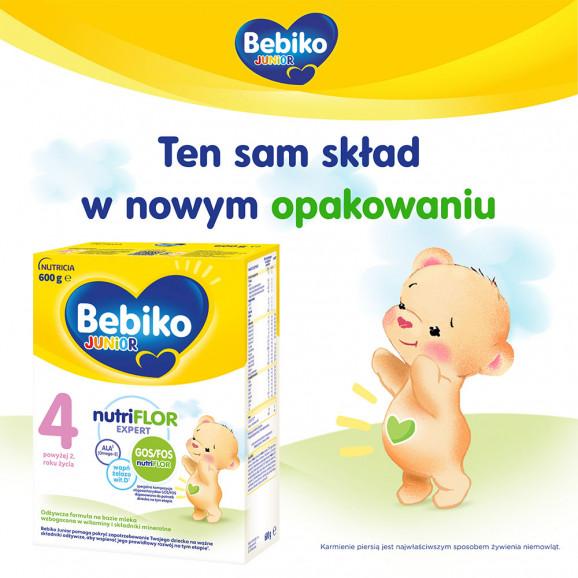 Bebiko Junior 4 Nutriflor Expert, odżywcza formuła na bazie mleka, 600 g - zdjęcie produktu