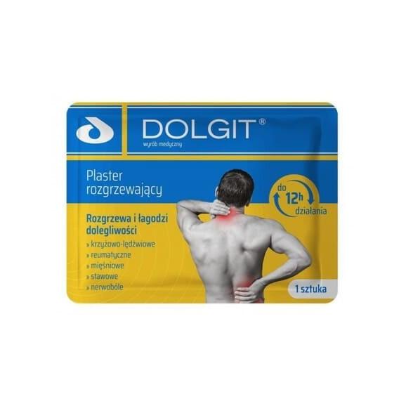 Dolgit, plaster rozgrzewający, 10 cm x 13 cm, 10 szt. Dolgit, plaster rozgrzewający, 10 cm x 13 cm, 10 szt. - zdjęcie produktu