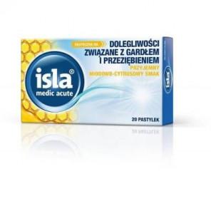 Isla-Medic acute, miodowo-cytrusowa, pastylka, 20 szt. - zdjęcie produktu