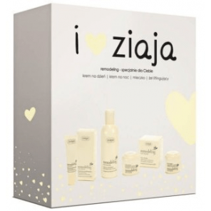 Zestaw Ziaja Remodeling 60 +, krem na dzień, 50 ml + krem na noc, 50 ml + żel liftingujący, 30 ml + mleczko micelarne, 200 ml - zdjęcie produktu