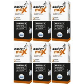 Maxigra Max, 50 mg, tabletki powlekane, 6x 2 szt. - zdjęcie produktu