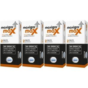 Maxigra Max, 50 mg, tabletki powlekane, 4x 2 szt. - zdjęcie produktu