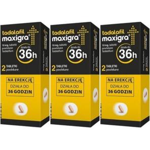 Tadalafil Maxigra 10 mg, tabletki, 3x 2 szt. - zdjęcie produktu