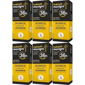 Tadalafil Maxigra 10 mg, tabletki, 6x 2 szt. - zdjęcie produktu