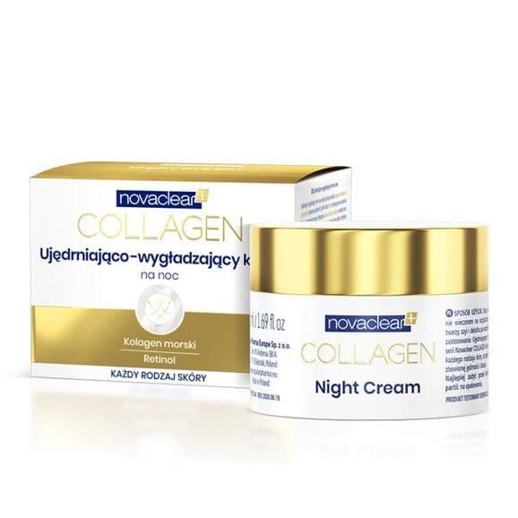 Novaclear Collagen, krem ujędrniająco-wygładzający na noc, 50 ml Novaclear Collagen, krem ujędrniająco-wygładzający na noc, 50 ml - zdjęcie produktu