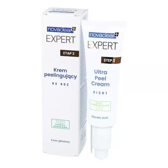 Novaclear Expert, krem peelingujący na noc, skóra tłusta, mieszana, 50 ml Novaclear Expert, krem peelingujący na noc, skóra tłusta, mieszana, 50 ml - zdjęcie produktu