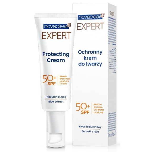 Novaclear Expert, ochronny krem do twarzy na dzień, SPF 50+, 50 ml Novaclear Expert, ochronny krem do twarzy na dzień, SPF 50+, 50 ml - zdjęcie produktu