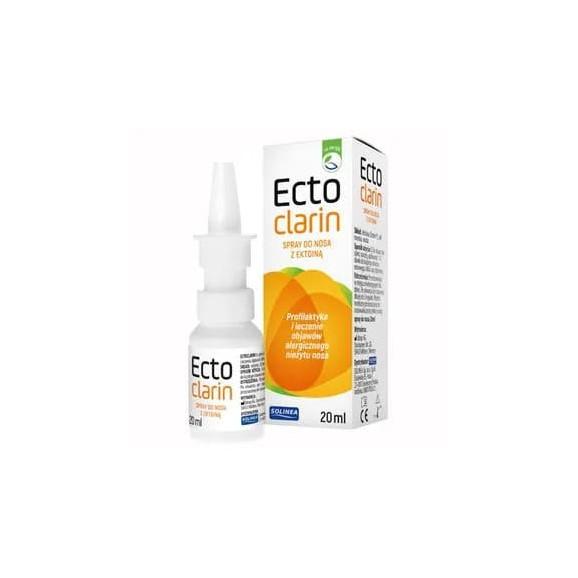 Ectoclarin, spray do nosa z ektoiną, 20 ml Ectoclarin, spray do nosa z ektoiną, 20 ml - zdjęcie produktu