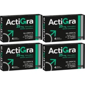 Actigra 25 mg, tabletki, 4x 4 szt. - zdjęcie produktu
